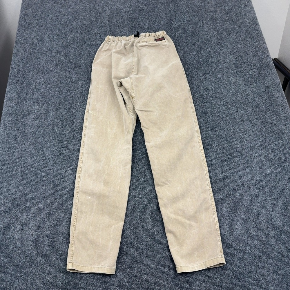 Vintage Gramicci Pants Mens XS Tan Cotton Built-in Belt Gorpcore Workwear Style - Picture 7 of 9